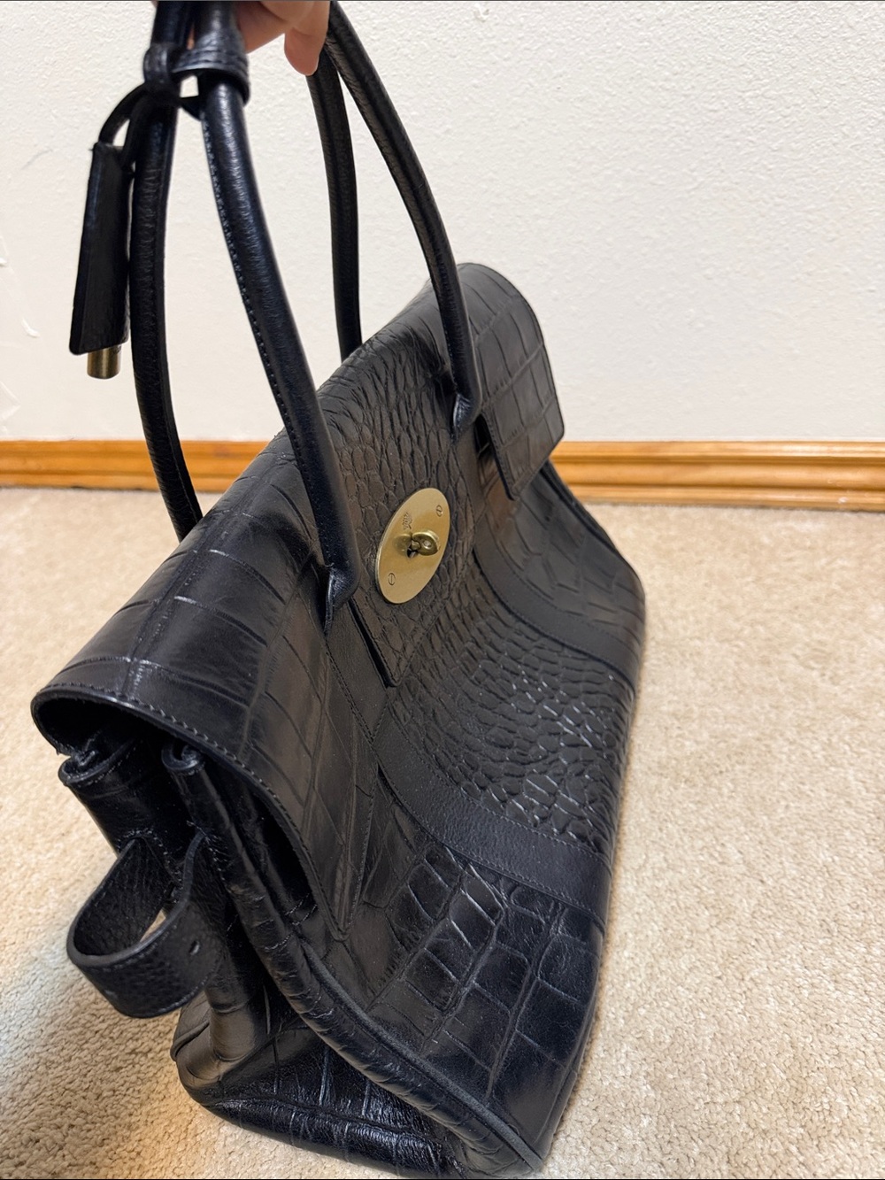 Vintage mulberry croc bayswater - Picture 2 of 2